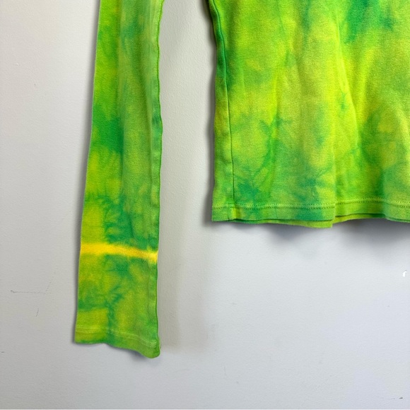 90's Tommy Jeans Neon Tie Dye Long Sleeved Tee - Picture 3 of 7